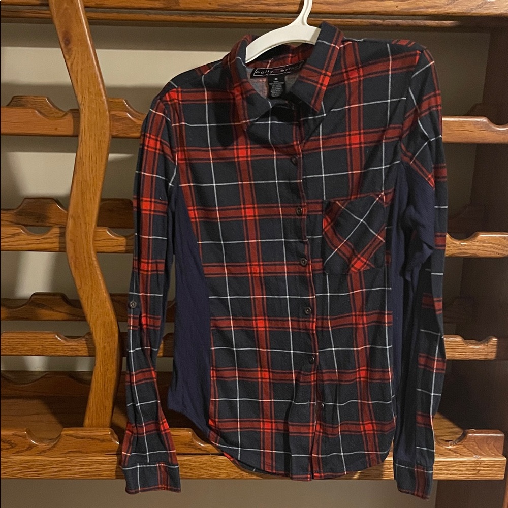 Women’s  Red and Black Plaid Shirt